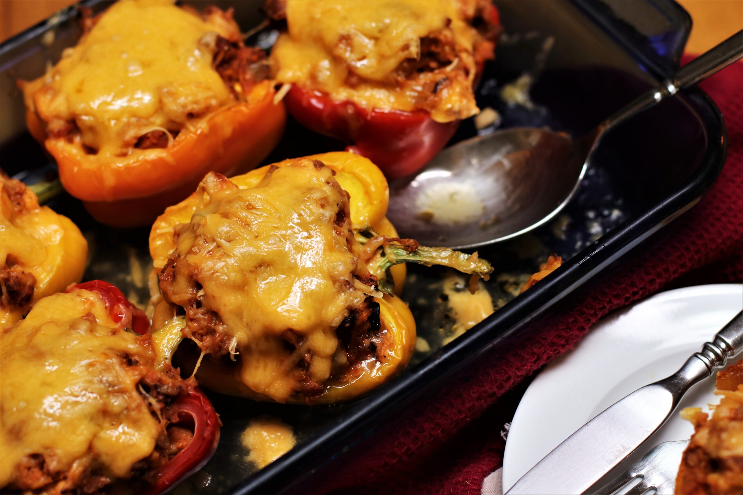 Creole Chicken Stuffed Peppers
