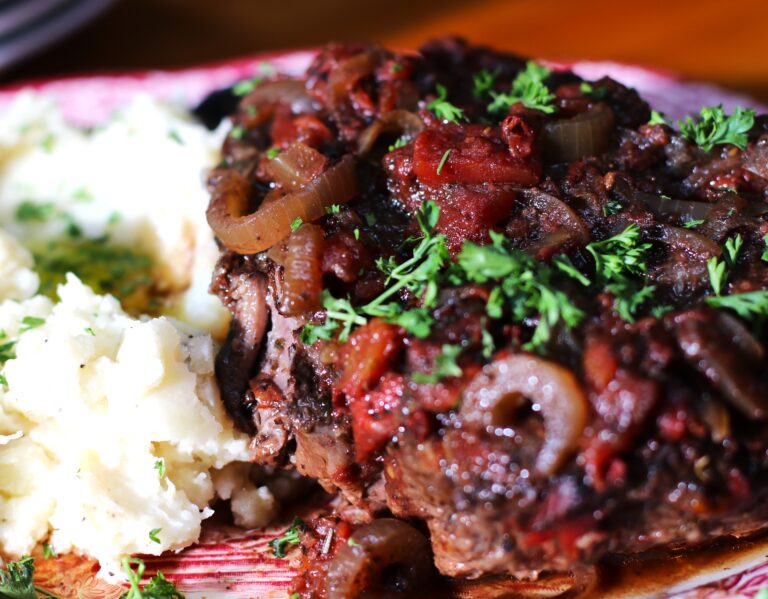 Creole Pot Roast with Tomato and Onion Gravy - Little Coastal Kitchen