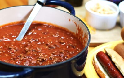 Chili for a Crowd (plus Indoor Hotdogs)