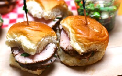 Pork Tenderloin Sandwiches with Orange Mustard