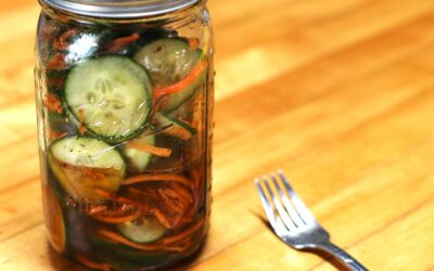 Cucumber and Carrot Salad with Ginger Dressing